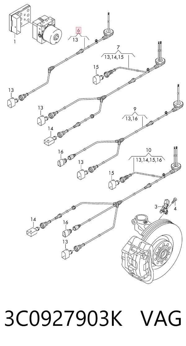  3C0927903K VAG