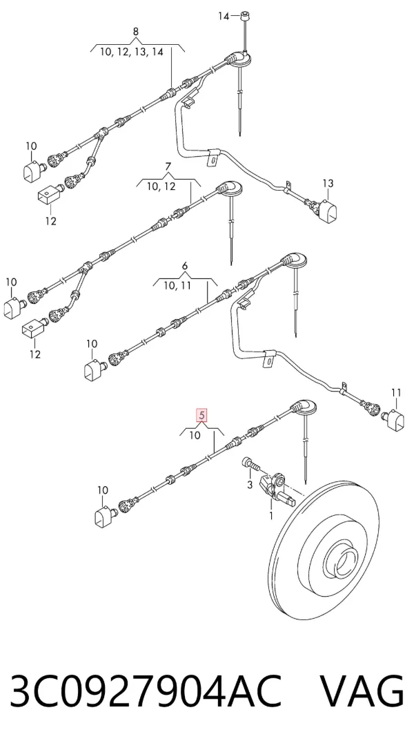  3C0927904AC VAG
