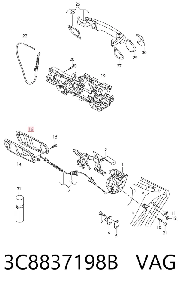  3C8837198B VAG