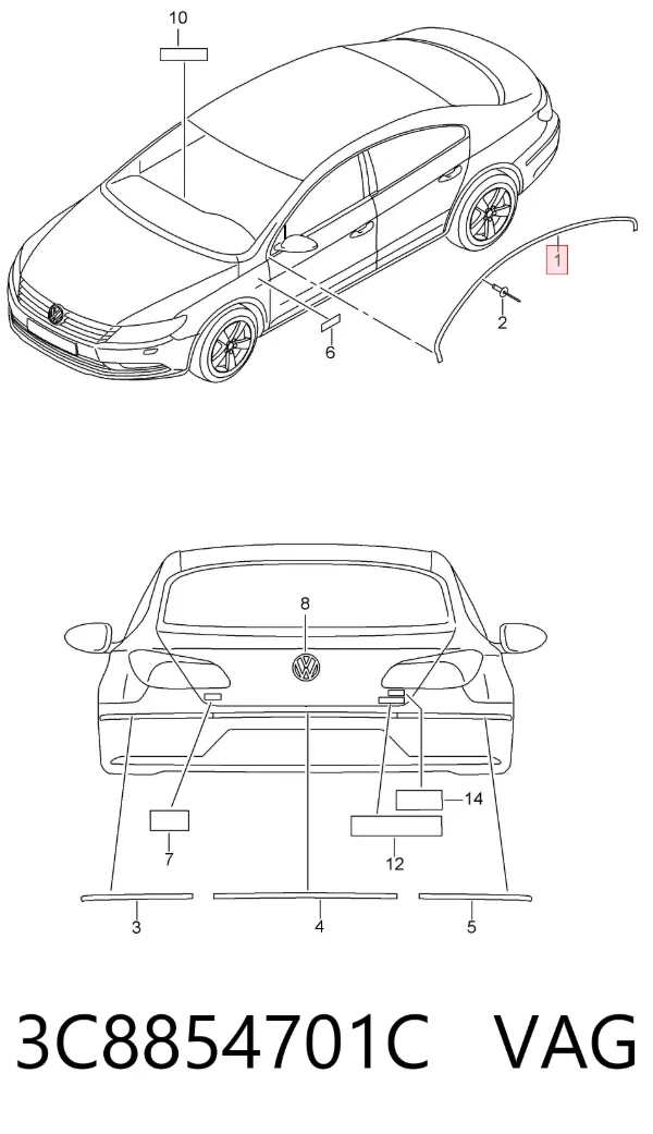  3C8854701C VAG