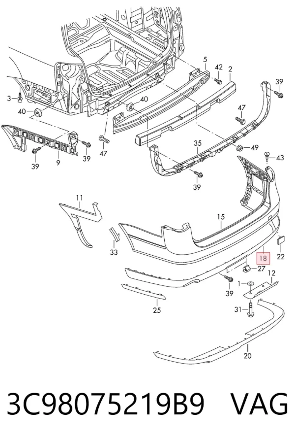  3C98075219B9 VAG