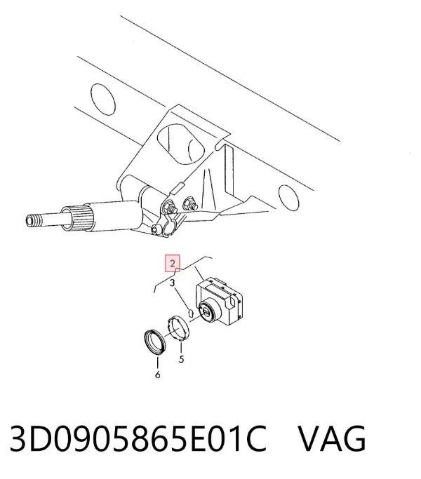 Fecho de ignição 3D0905865E01C VAG