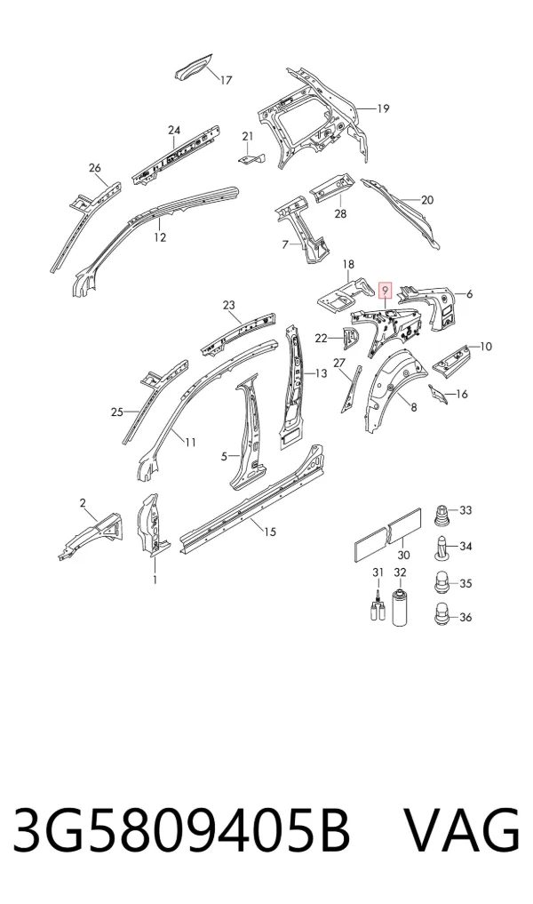  3G5809405B VAG