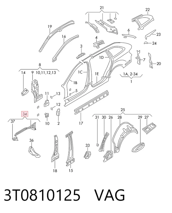  3T0810125 VAG