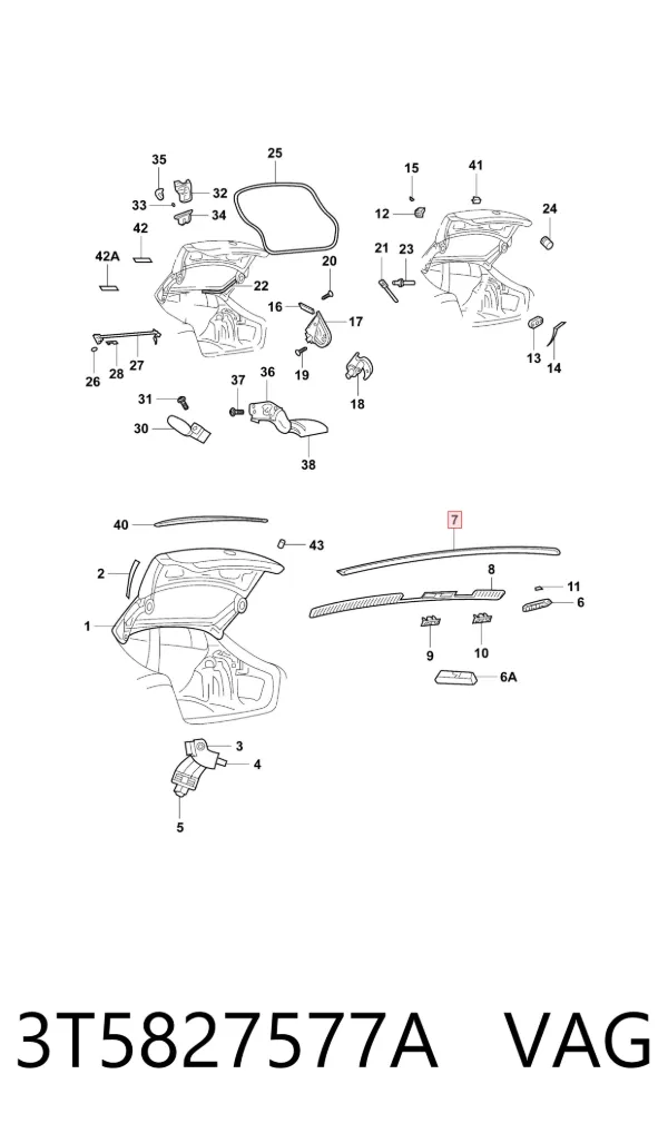  3T5827577A VAG