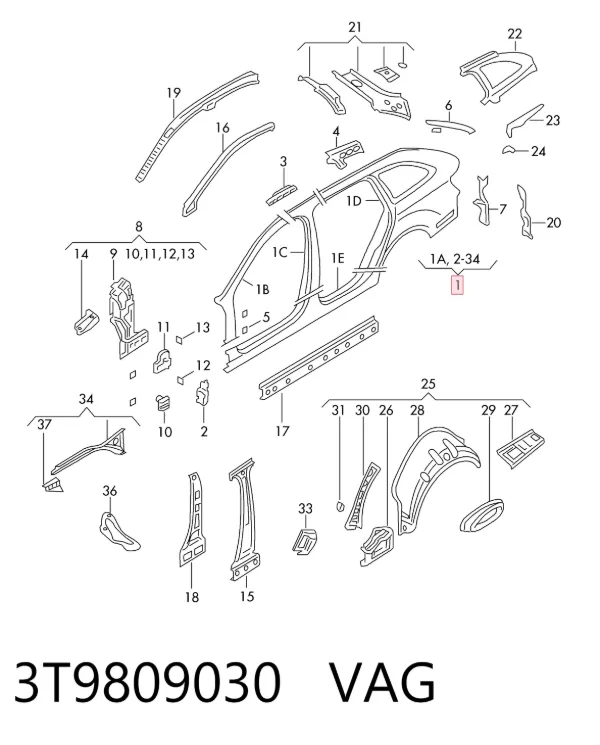  3T9809030 VAG