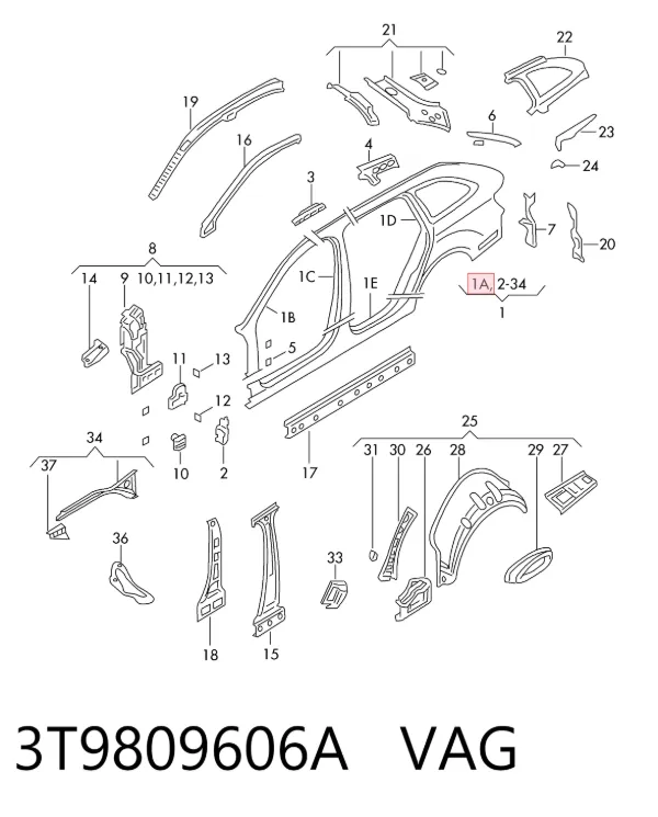  3T9809606A VAG