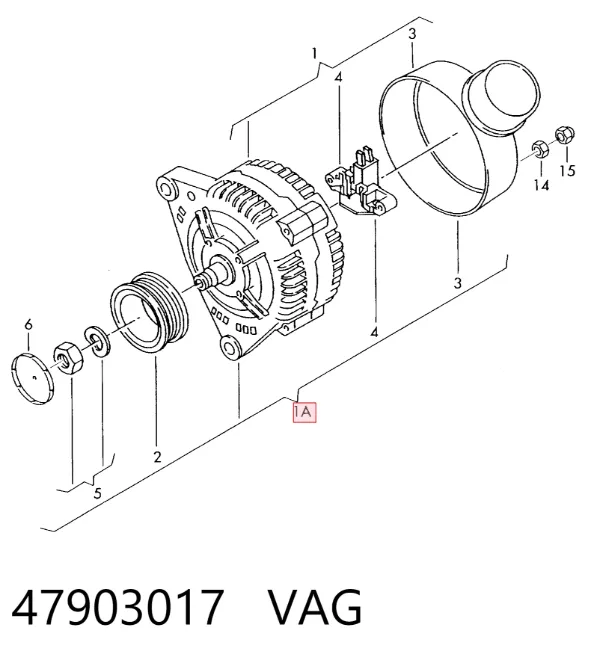 Gerador 47903017 VAG