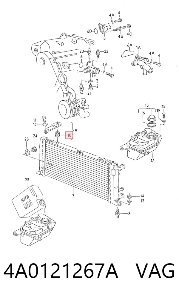  4A0121267A VAG