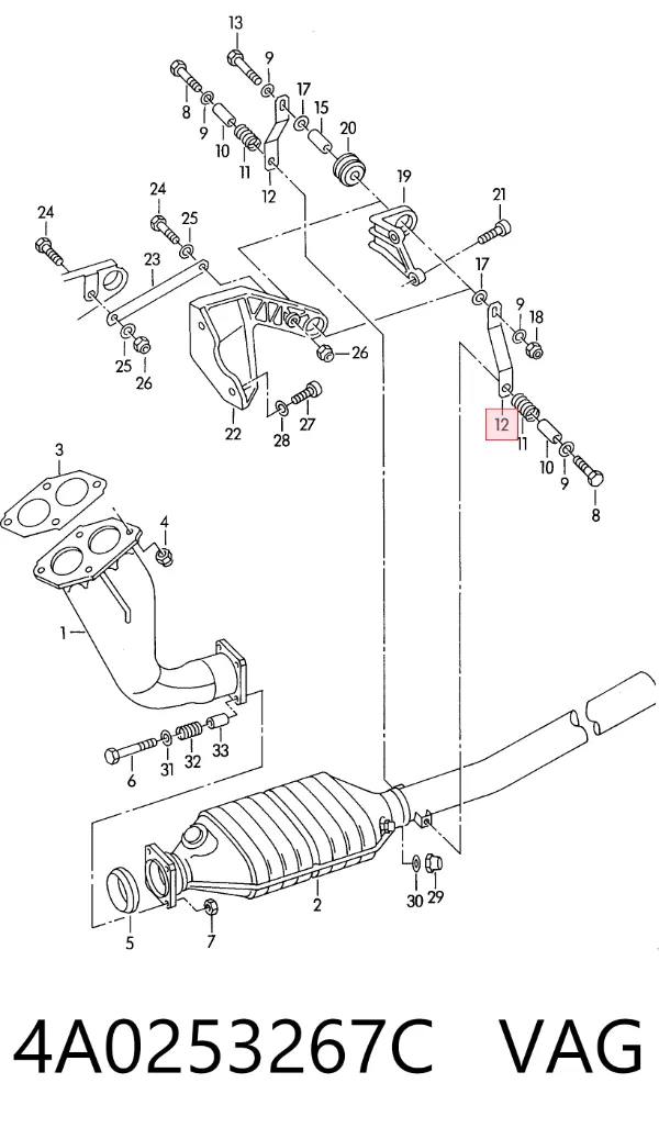  4A0253267C VAG