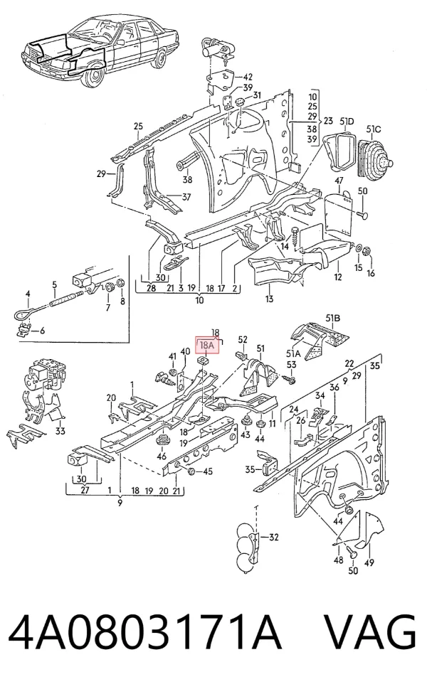  4A0803171A VAG