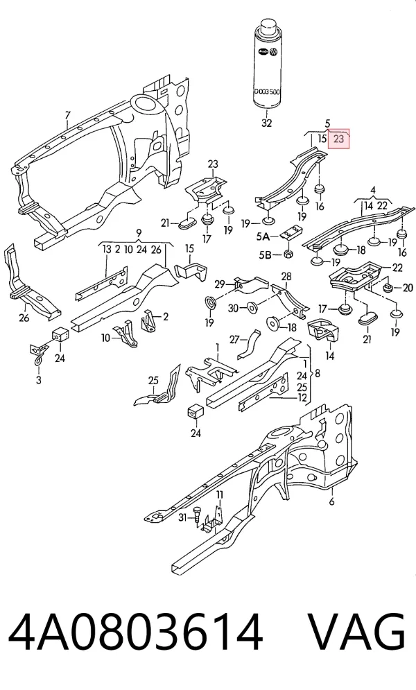  4A0803614 VAG