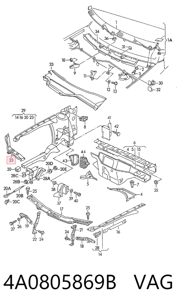  4A0805869B VAG