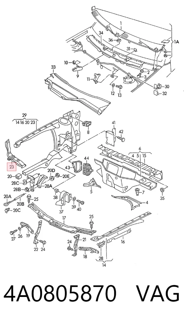  4A0805870 VAG