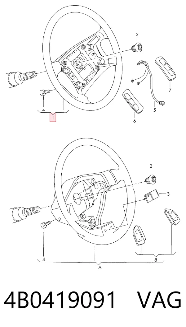 Volante 4B0419091 VAG