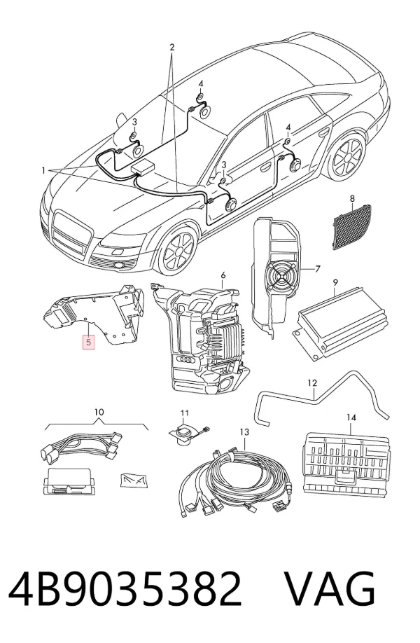 Subwoofer 4B9035382 VAG