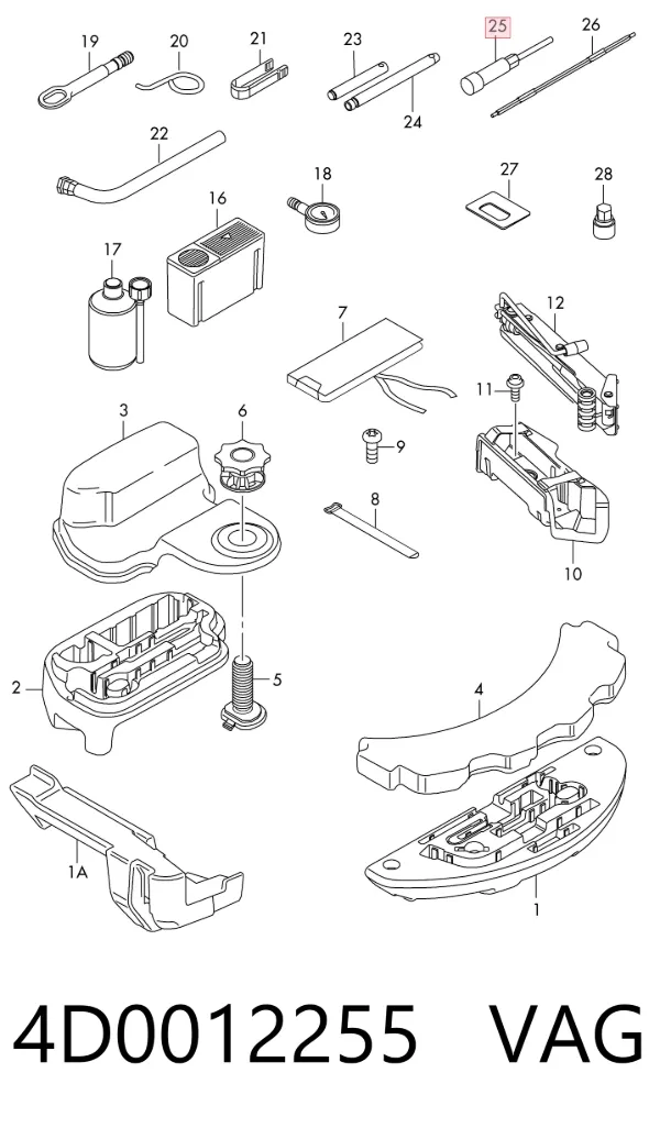 Desandador 4D0012255 VAG