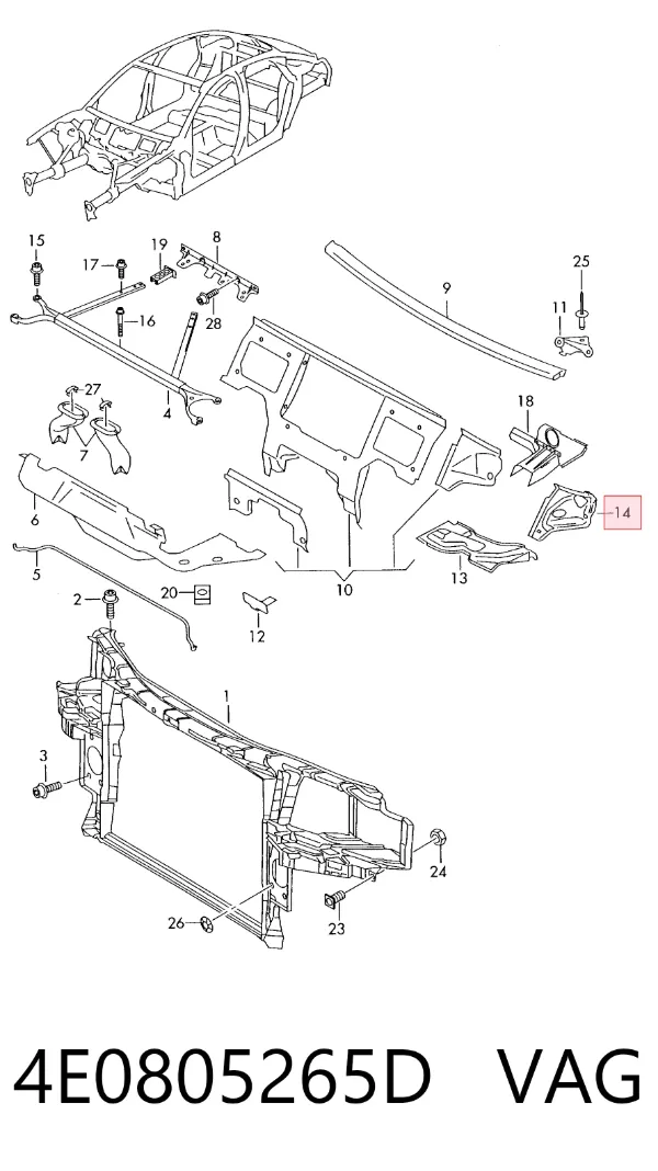  4E0805265D VAG