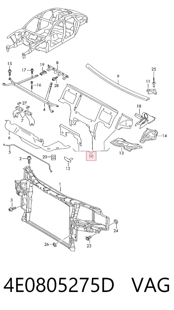  4E0805275D VAG