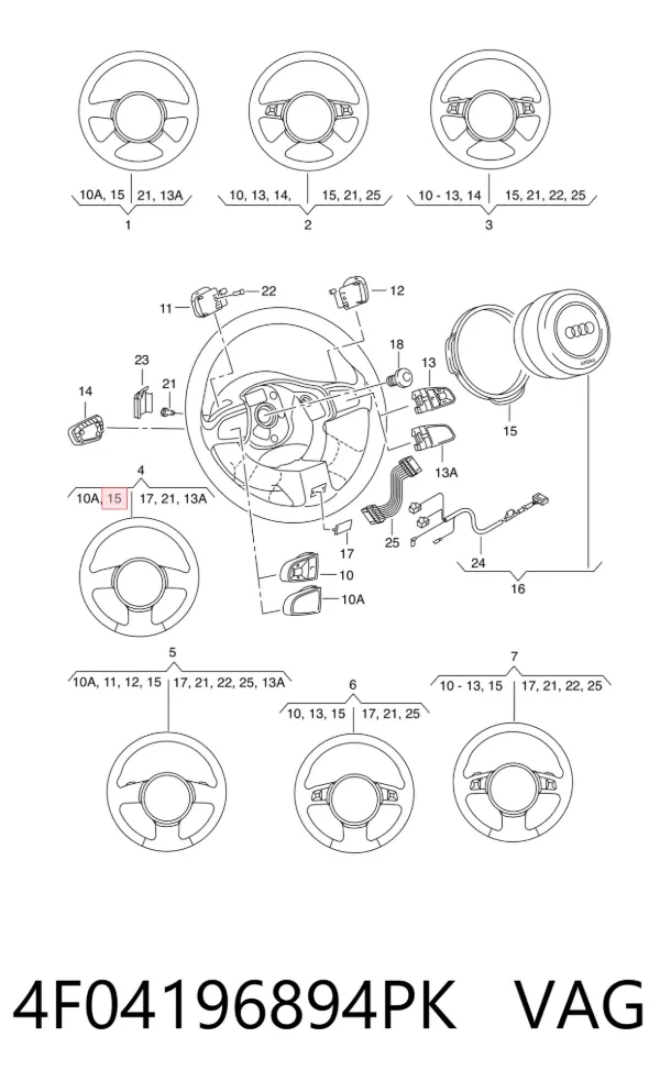  4F04196894PK VAG