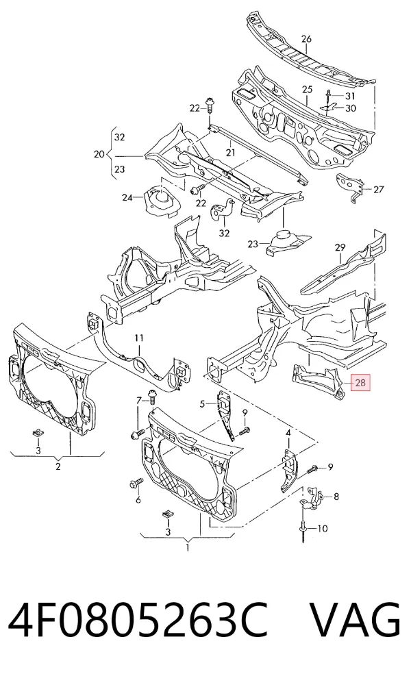  4F0805263C VAG