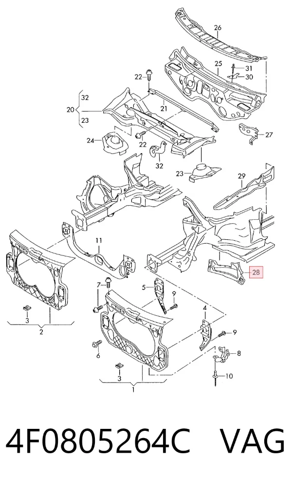  4F0805264C VAG
