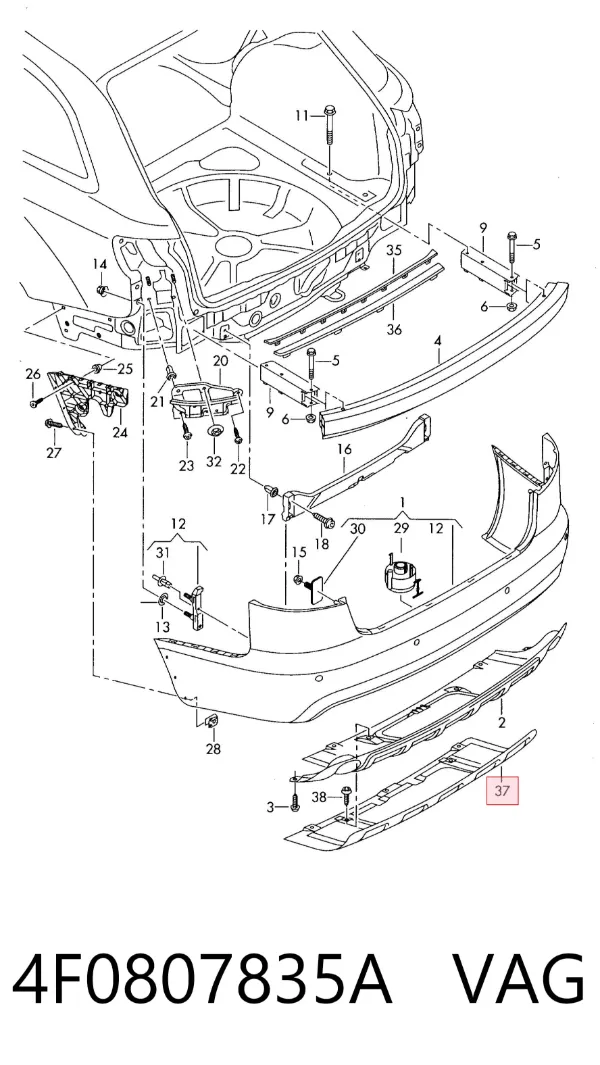  4F0807835A VAG