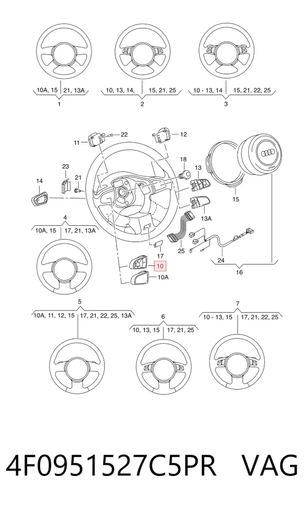  4F0951527C5PR VAG