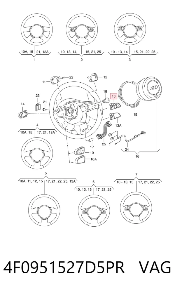 4F0951527D5PR VAG