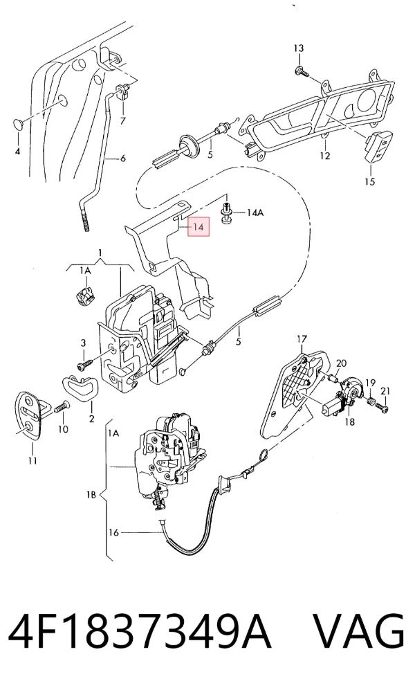  4F1837349A VAG