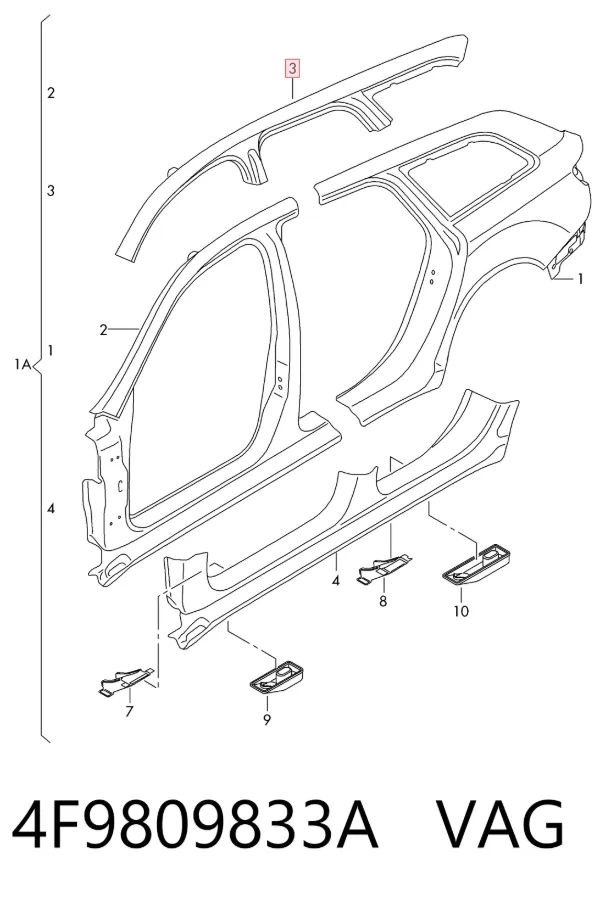  4F9809833A VAG