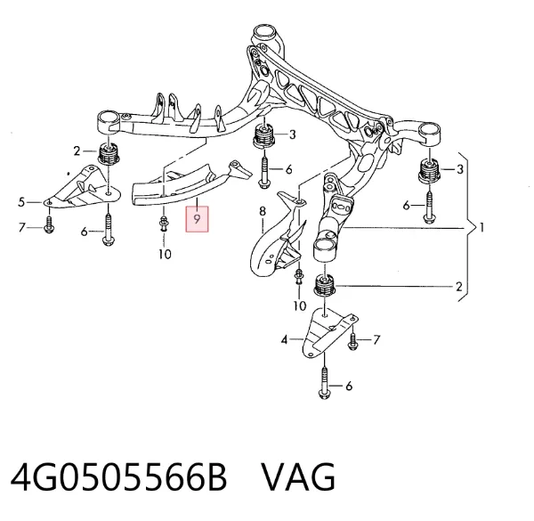  4G0505566B VAG