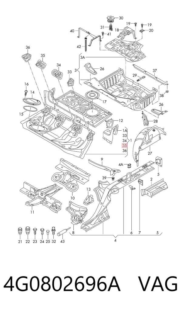  4G0802696A VAG