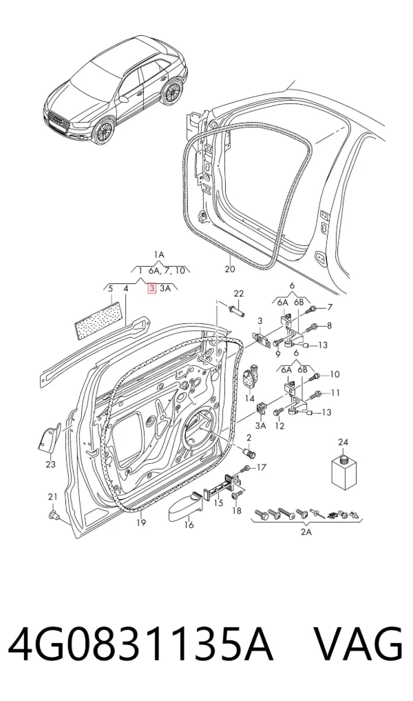  4G0831135A VAG