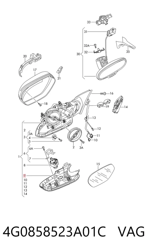  4G0858523A01C VAG