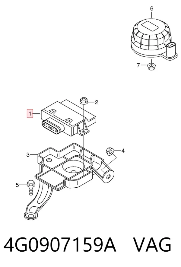 Módulo de controle de geração de som do motor 4G0907159A VAG