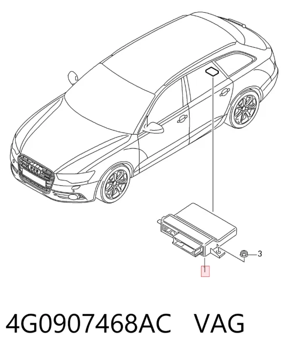 Módulo "Interface de diagnóstico" 4G0907468AC VAG