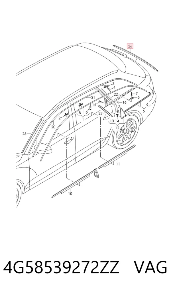  4G58539272ZZ VAG