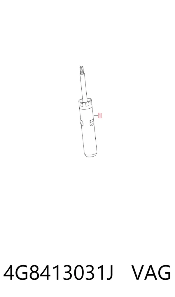 Amortecedor dianteiro 4G8413031J VAG