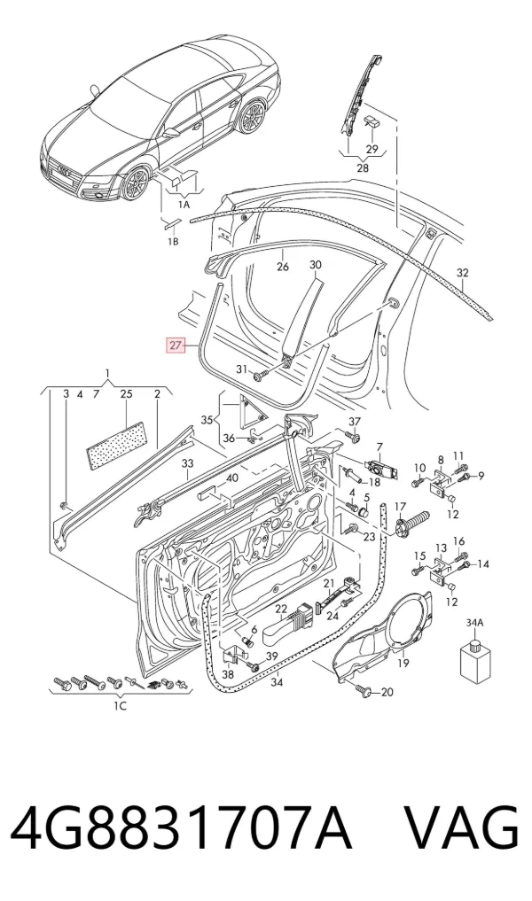  4G8831707A VAG