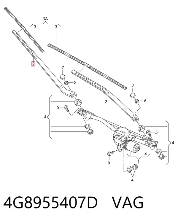  4G8955407D VAG