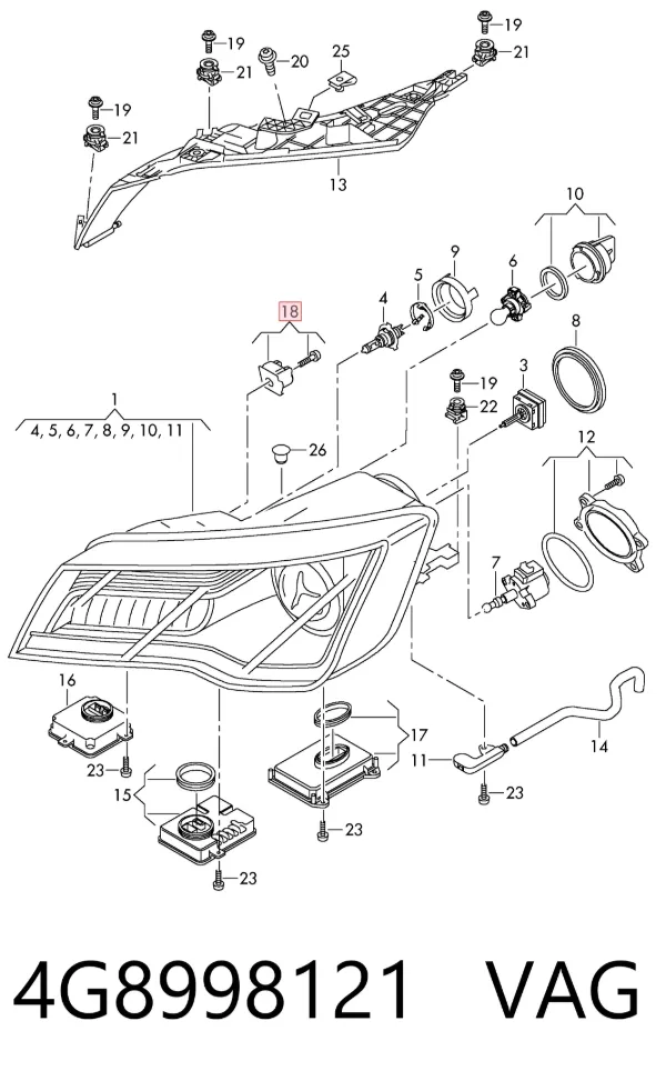  4G8998121 VAG