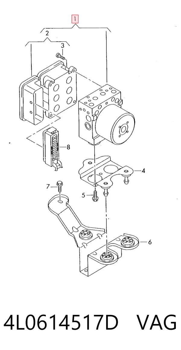 Unidade hidráulico de controlo ABS Audi Q7 4LB