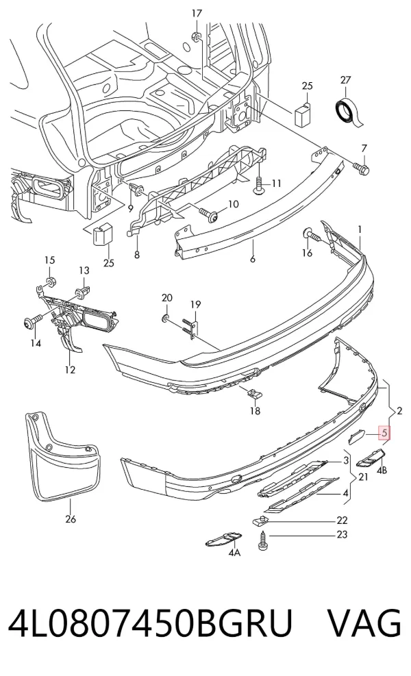  4L0807450BGRU VAG