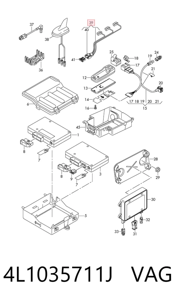 Fios de alta voltagem, kit 4L1035711J VAG