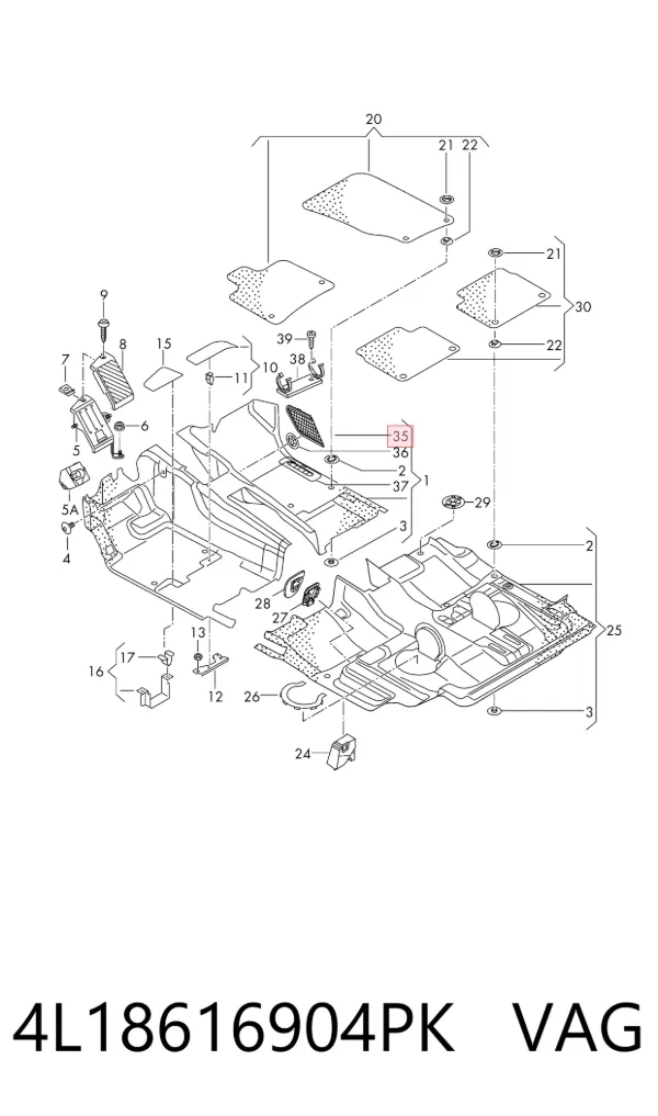  4L18616904PK VAG