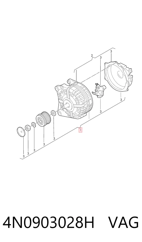 Gerador 4N0903028H VAG