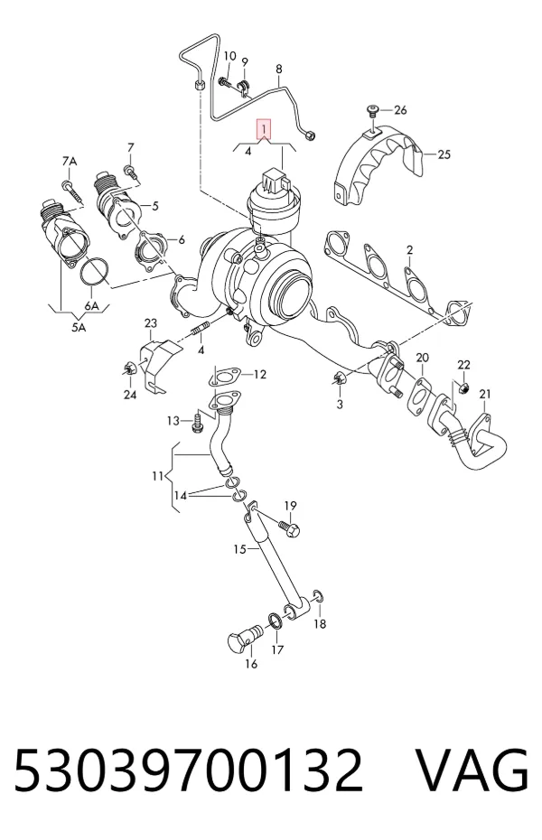 Turbina 53039700132 VAG