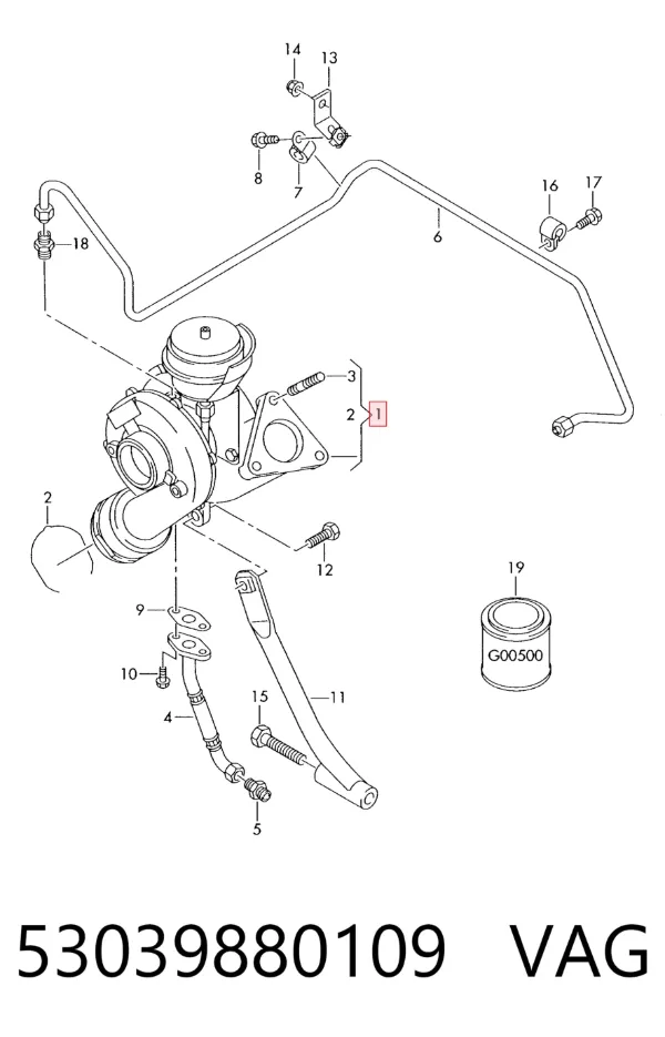 Turbina 53039880109 VAG