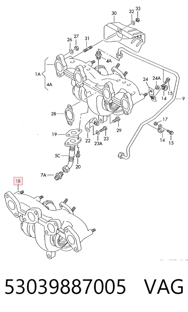 Turbina 53039887005 VAG